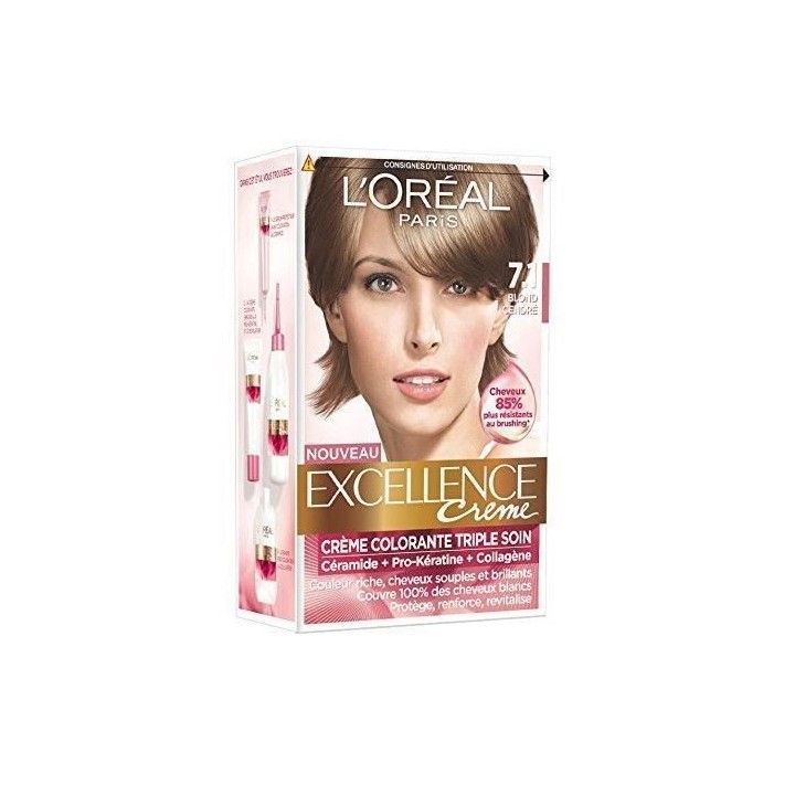 Creme Coloration Excellence L'OREAL PARIS - Blond Cendré 7.1