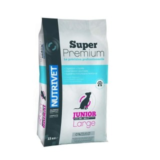 SUPER PREMIUM Croquettes chien junior 34/16 grande race 0% blé - 15 k