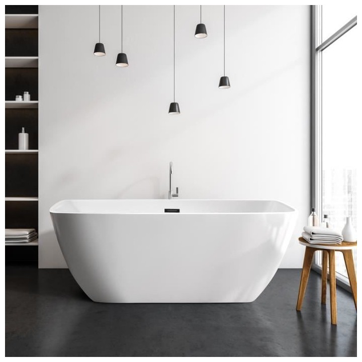 OCEANIC Baignoire ilot Stellã - L.160 x I.75 x H.60 cm - En acrylique