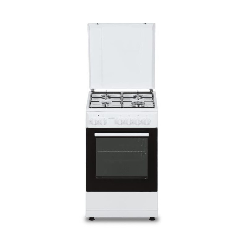 Cuisiniere gaz OCEANIC OCEACG50GW - 4 feux - L49,8 xP61 xH 86 cm - Blanc