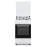 Cuisiniere gaz OCEANIC OCEACG50GW - 4 feux - L49,8 xP61 xH 86 cm - Blanc