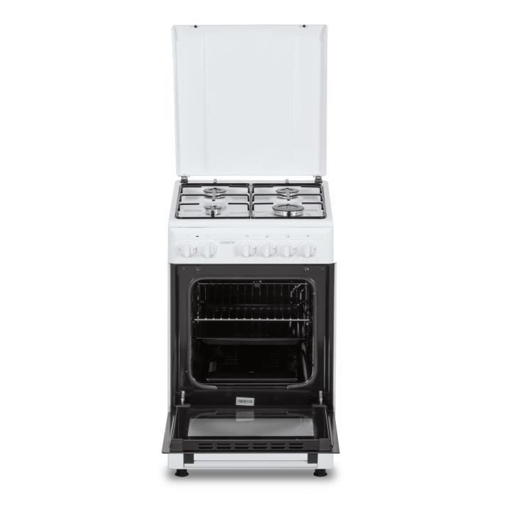 Cuisiniere gaz OCEANIC OCEACG50GW - 4 feux - L49,8 xP61 xH 86 cm - Bla