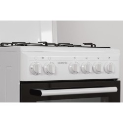 Cuisiniere gaz OCEANIC OCEACG50GW - 4 feux - L49,8 xP61 xH 86 cm - Blanc