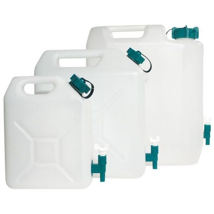 Jerrycan extra-fort avec robinet eau propre 35 litres