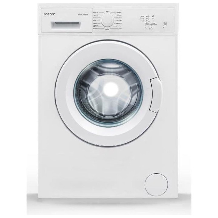 Lave-linge hublot OCEANIC OCEALL580DD2 - 5 kg - L 59,7 cm - Blanc - 80