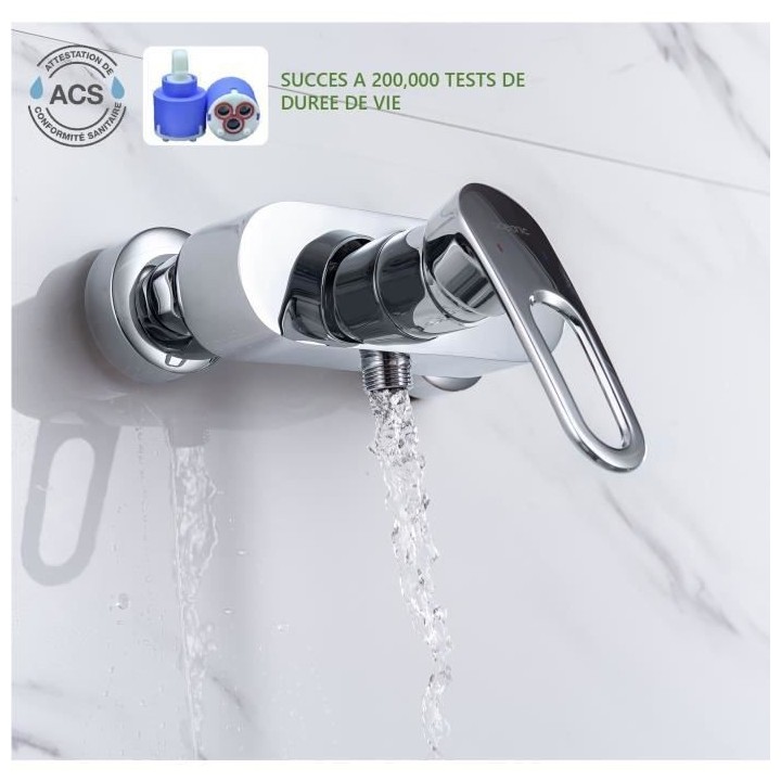 Mitigeur pour douche OCEANIC - Mécanique - Montage mural - Monocomman