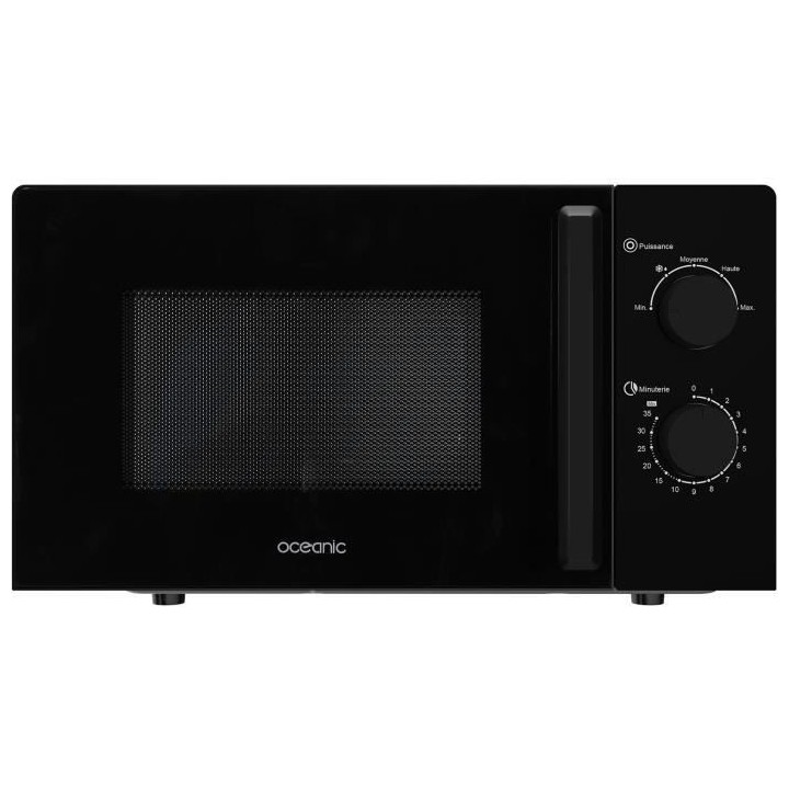 Micro-ondes OCEANIC MO20B8 Noir l 45,45 x H26,1 x P35,3 cm - 20L