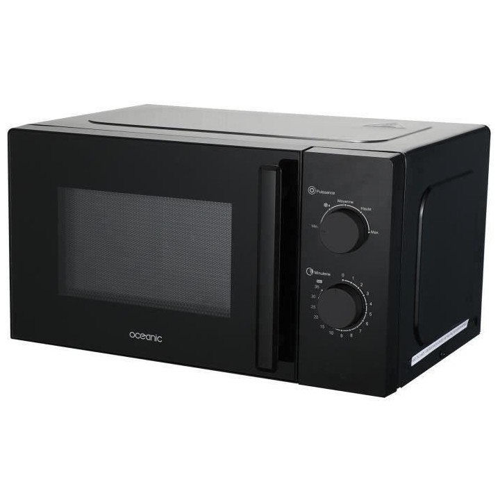 Micro-ondes OCEANIC MO20B8 Noir l 45,45 x H26,1 x P35,3 cm - 20L