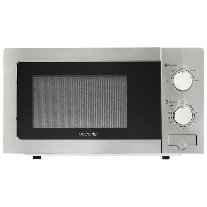 Micro-ondes monfonction OCEANIC MO20S Silver L45x H24 x P32,1 cm 20L