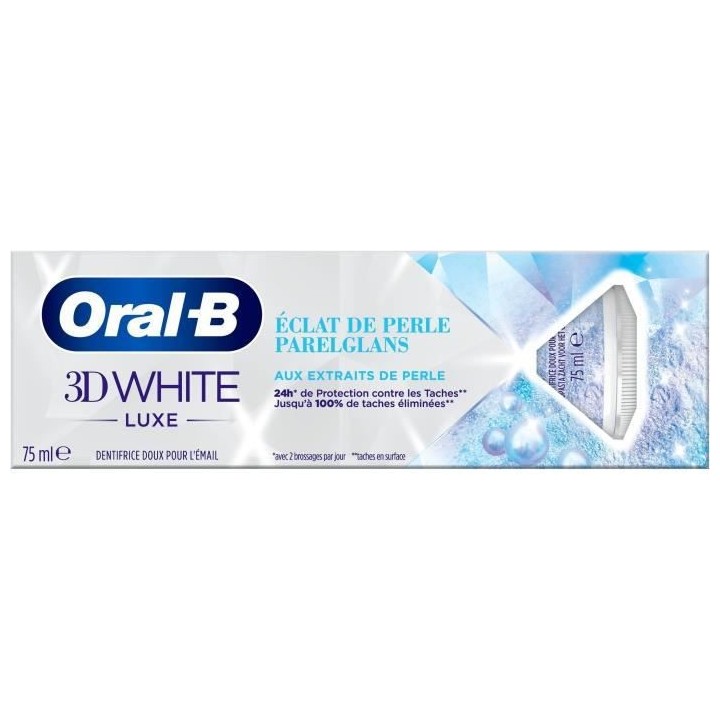 ORAL-B Dentifrice Éclat de Perle - 75 ml