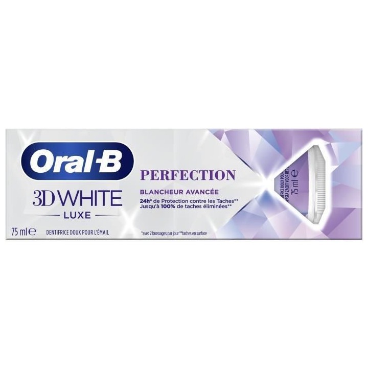 Oral-B Dentifrice Blancheur 3D White Luxe Perfection 75ml