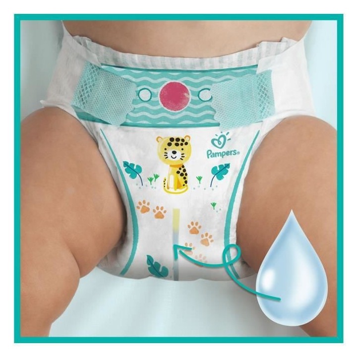 PAMPERS Baby-Dry Taille 1 - 21 Couches - 2 a 5kg