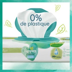 PAMPERS Harmonie Aqua - 48 Lingettes pour Bébé