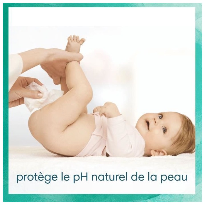 PAMPERS Harmonie Aqua - 48 Lingettes pour Bébé