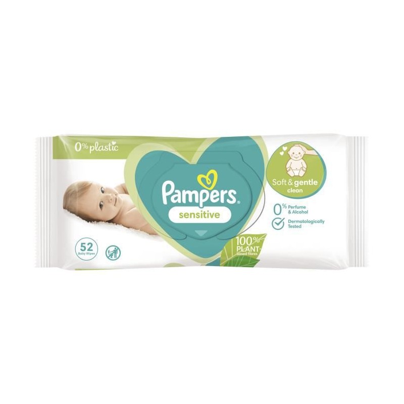 PAMPERS Sensitive - 52 lingettes