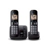 PANASONIC téléphone DECT duo noir avec répondeur