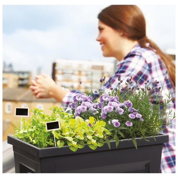 EDA Espace potager avec table City Veg&Table - 73 x 38,5 x H 68 cm - 5