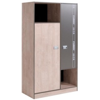 PARISOT Armoire Fabien avec 1 tringle et 3 étageres, réalisée en ag