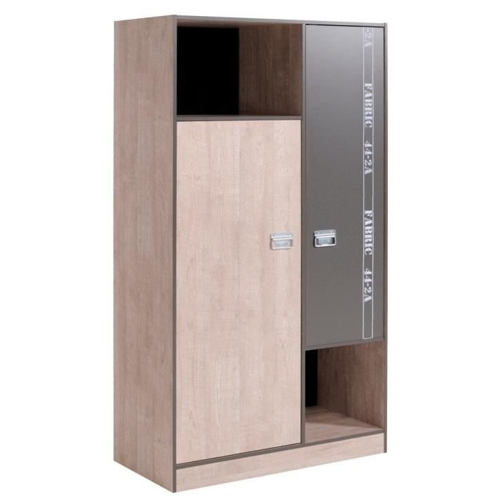 PARISOT Armoire Fabien avec 1 tringle et 3 étageres, réalisée en ag