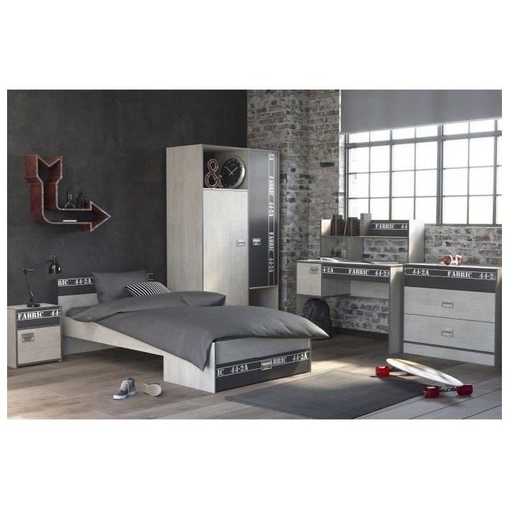 PARISOT Armoire Fabien avec 1 tringle et 3 étageres, réalisée en ag