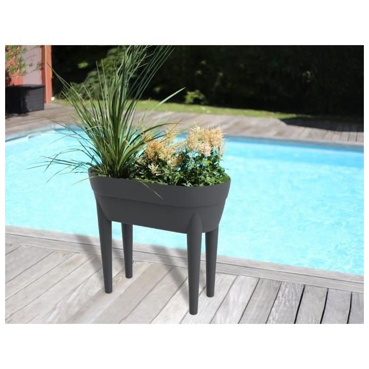 EDA Jardiniere haute Cancun - Gris anthracite
