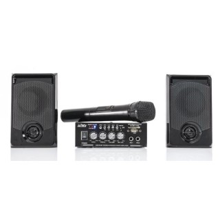 PARTY LIGHT&SOUND PARTY-KA100 - Kit karaoké : 1 amplificateur 2x50W,