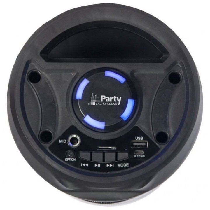 PARTY LIGHT &SOUND Enceinte nomade Bluetooth a LED avec USB & Micro-SD