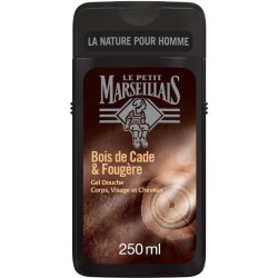 [Lot de 12] LE PETIT MARSEILLAIS Gel Douche Homme Bois Cade Fougere - 250ml