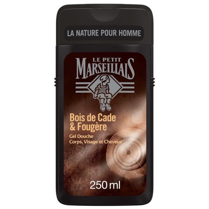 [Lot de 12] LE PETIT MARSEILLAIS Gel Douche Homme Bois Cade Fougere -