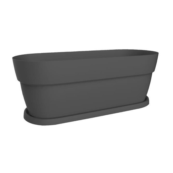 EDA Jardiniere Cancun - 80 cm - 38 L - Gris anthracite