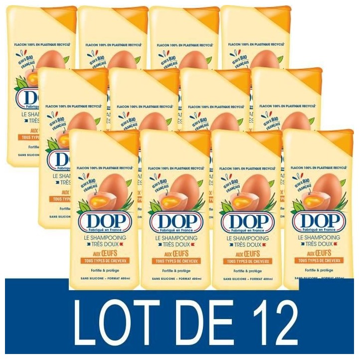 Shampooing Dop Tres doux oeufs 400 ml x12