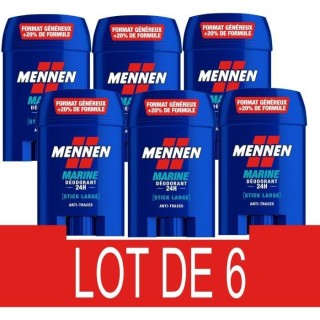 Déodorant homme - MENNEN - Marine - 24H - Stick large sans alcool ant
