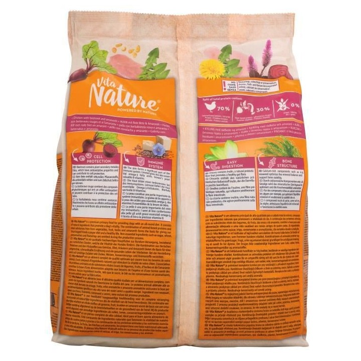 VITAKRAFT Vita Nature Croquettes pour chien au Veau avec carottes et m