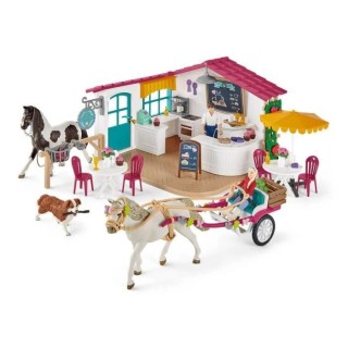 SCHLEICH - Promenade en caleche au Café des cavaliers - 72158 - Gamme