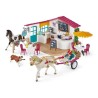 SCHLEICH - Promenade en caleche au Café des cavaliers - 72158 - Gamme Horse Club