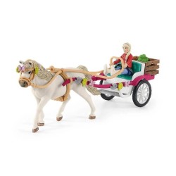 SCHLEICH - Promenade en caleche au Café des cavaliers - 72158 - Gamme Horse Club