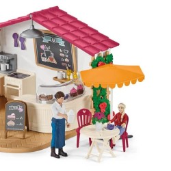 SCHLEICH - Promenade en caleche au Café des cavaliers - 72158 - Gamme Horse Club