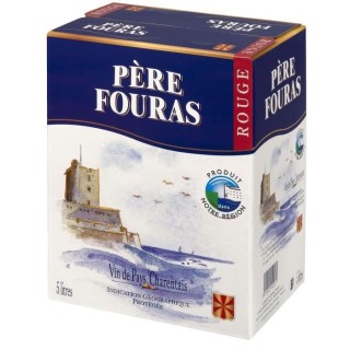 BIB Pere Fouras Vin de Pays Charentais - Vin rouge du Sud-Ouest - 5 L