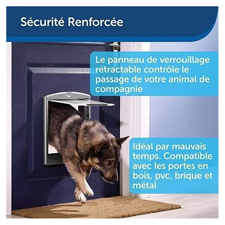 PetSafe - Porte pour Chien/Chat Originale Staywell, 2 voies d'acces en