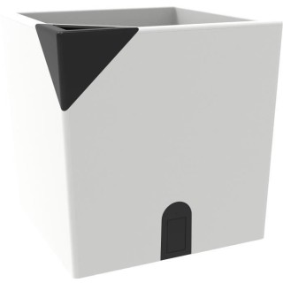 Pot de fleurs carré - EDA Aqualight a réserve d'eau intelligente - 3