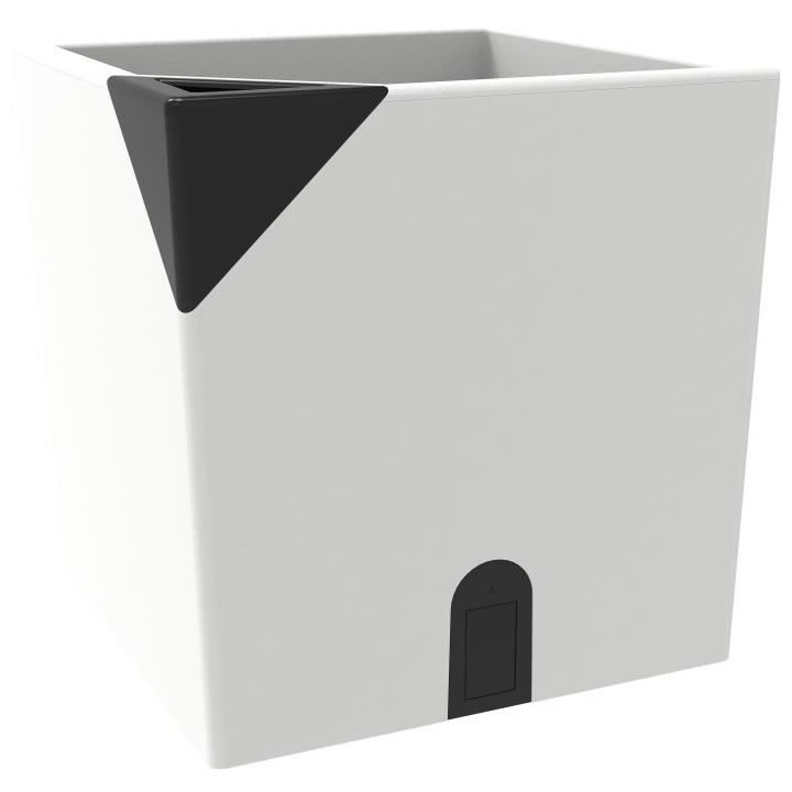 Pot de fleurs carré - EDA Aqualight a réserve d'eau intelligente - 3