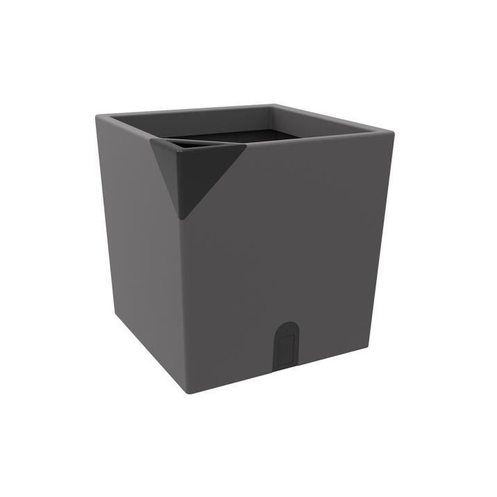 Pot de fleurs carré - EDA Aqualight a réserve d'eau intelligente - 4