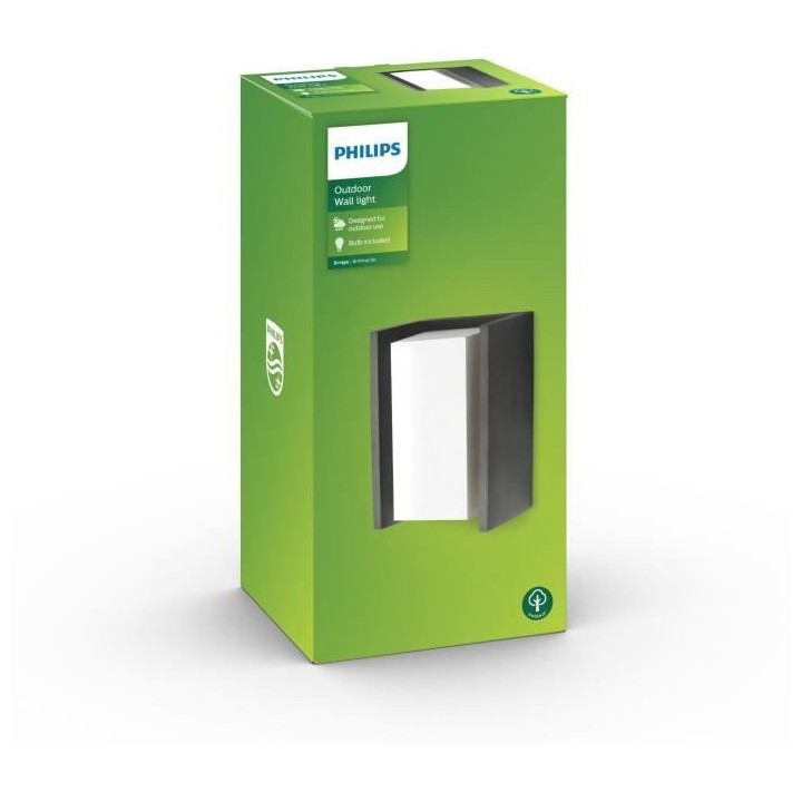 Applique murale Bridge PHILIPS - 1x15W - Anthracite