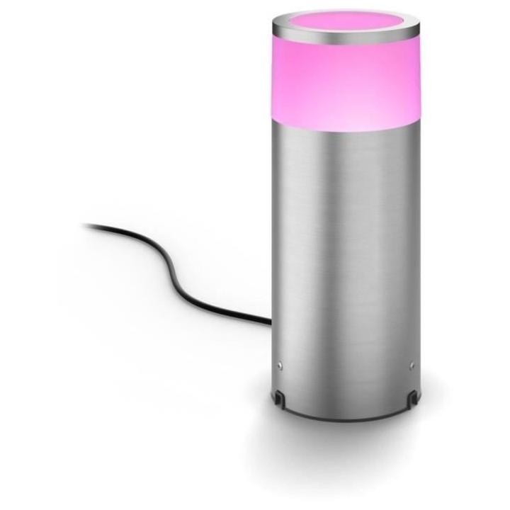 Borne extérieure CALLA PHILIPS HUE White and Color Ambiance - Inox