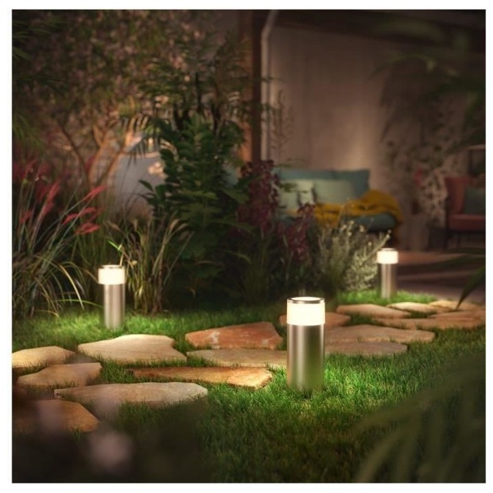 Borne extérieure CALLA PHILIPS HUE White and Color Ambiance - Inox