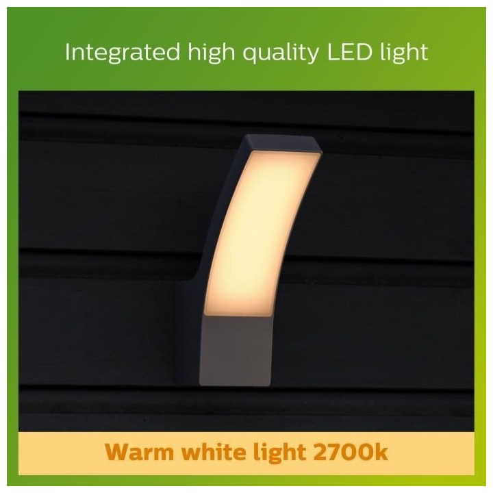 Applique murale PHILIPS Splay 12W - Anthracite