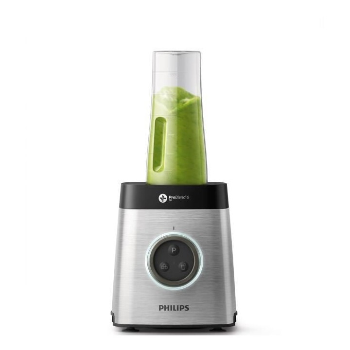 PHILIPS Blender HR3655/00 Avance Collection Mixeur avec Bol en Verre +