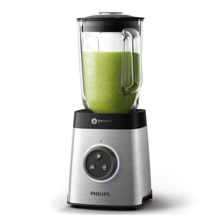 PHILIPS Blender HR3655/00 Avance Collection Mixeur avec Bol en Verre +
