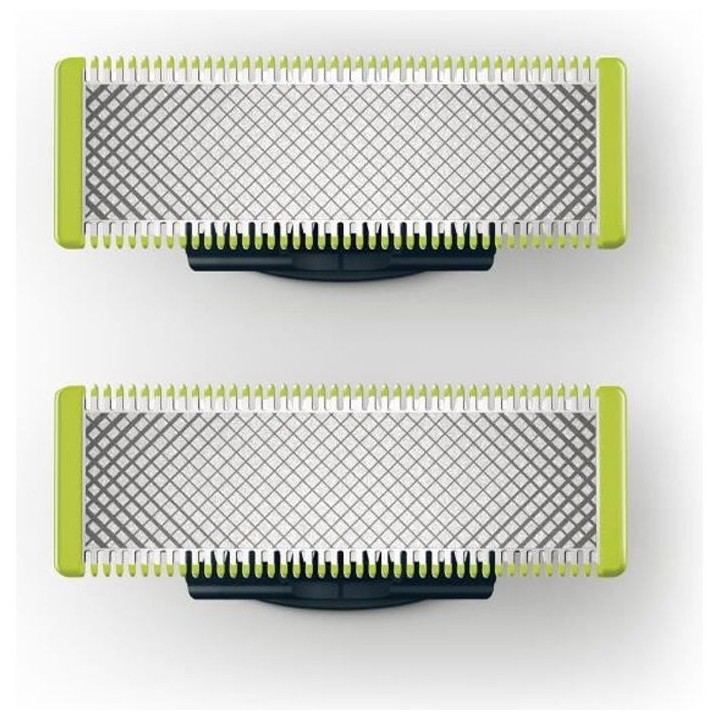 PHILIPS QP220/55 Lot de 2 lames pour rasoir/tondeuse One Blade - Vert