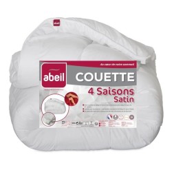 ABEIL Couette 4 SAISONS Satin de Coton 240x260cm